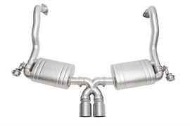 SOUL 15-16 Porsche 981 GT4 / Spyder Valved Exhaust - Straight Cut Brushed Finish Tips