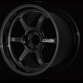 Advan R6 18x8.5 +45 5x100 Racing Titanium Black Wheel