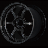 Advan R6 18x8.5 +45 5-100 Racing Titanium Black Wheel