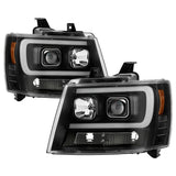 Spyder Chevy Suburban 1500/2500 07-14 Tahoe 07-14 LED Headlights Black PRO-YD-CSUB07V2PL-BK
