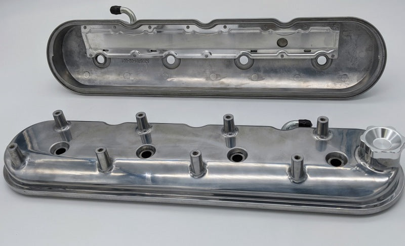 Granatelli 96-22 GM LS Standard Height Valve Cover w/Angled Coil Mount - Polished (Pair)