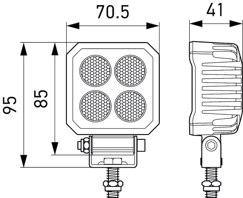 Hella ValueFit LED Work Light TS1700 LED MV CR LT