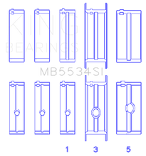 Load image into Gallery viewer, King Engine Bearings Chrysler/Jeep 318ci (Size 030) Main Bearing Set