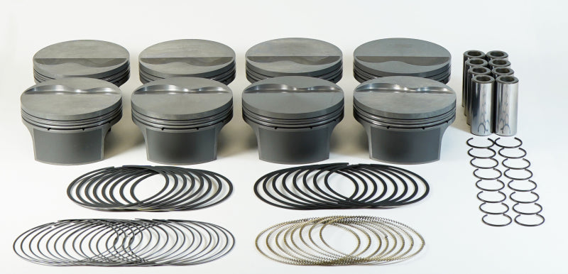 Mahle MS Piston Set GM LS 378ci 4.075in Bore 3.622in Stk 6.098in Rod .945 Pin -4cc 10.2 CR Set of 8