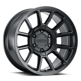 Raceline 950B Gauge 17x8.5in / 5x139.7 BP / 18mm Offset / 106.5mm Bore - Satin Black Wheel