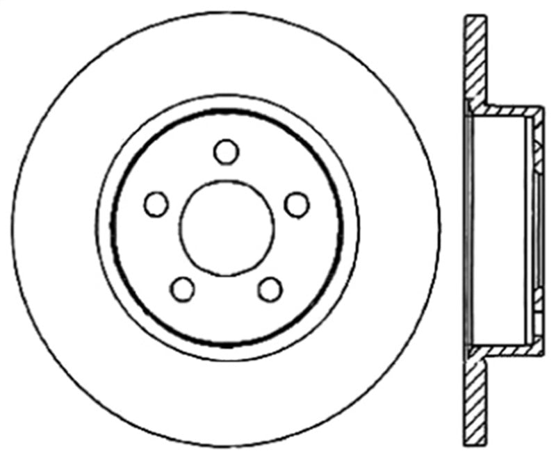 StopTech Slotted & Drilled Sport Brake Rotor