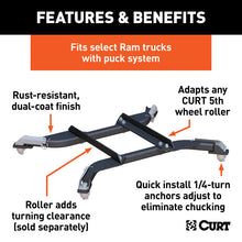 Load image into Gallery viewer, Curt OEM Puck System 5th Wheel Roller Adapter for Ram