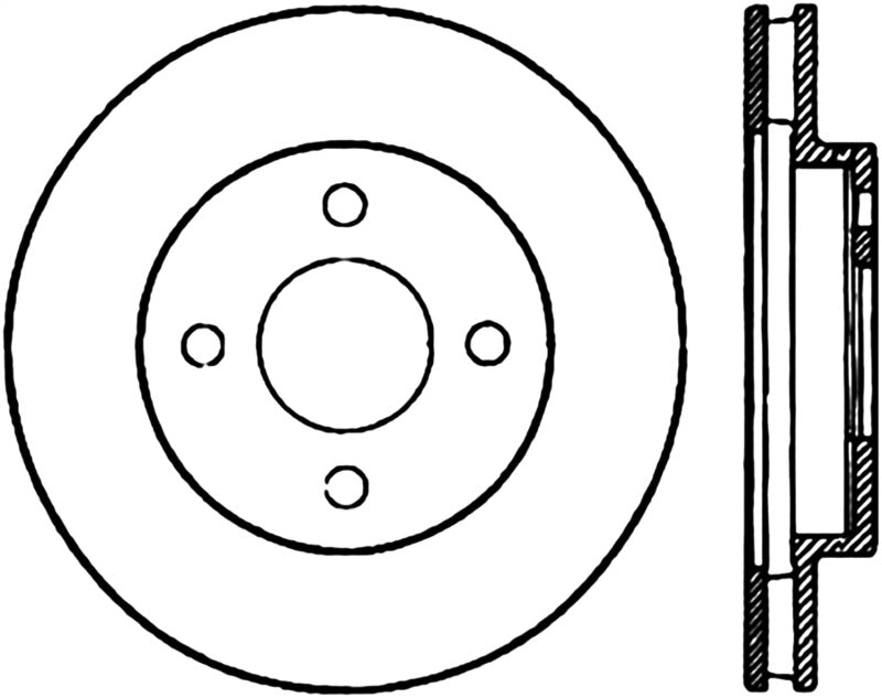 StopTech Power Slot 05-09 Pontiac G5 2.2L Front Right CRYO Rotor