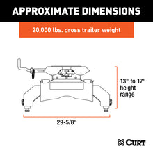 Load image into Gallery viewer, Curt Q20 5th Wheel Hitch w/GM Puck System Legs