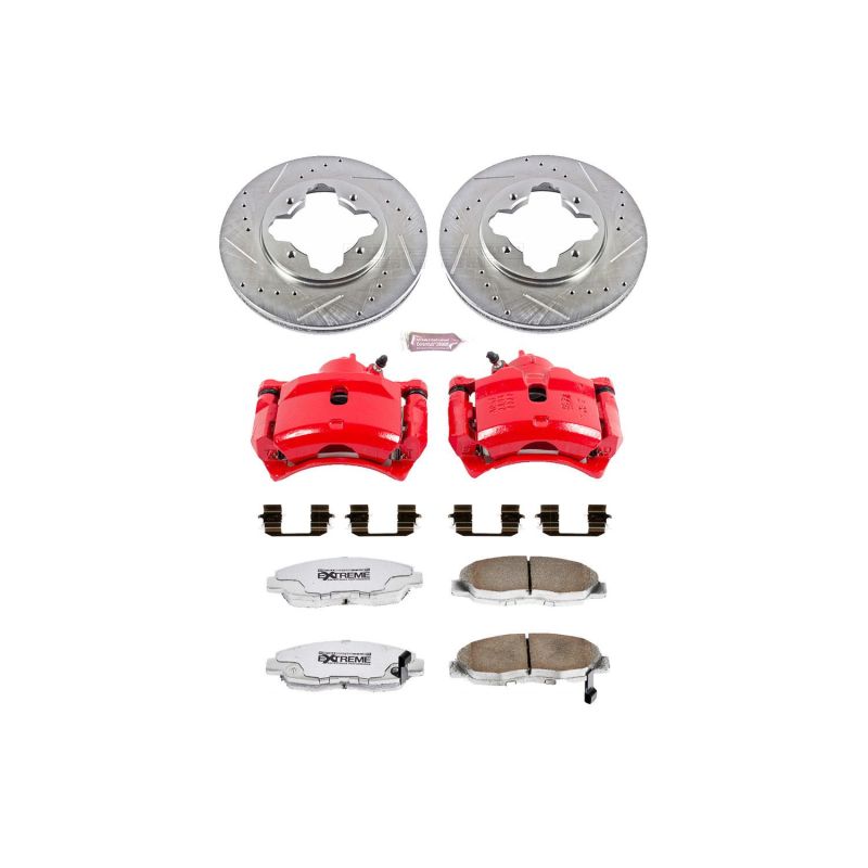 Power Stop 1997 Acura CL Front Z26 Street Warrior Brake Kit w/Calipers