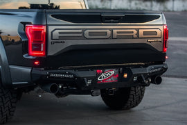 Addictive Desert Designs 17-18 Ford F-150 Raptor HoneyBadger Rear Bumper w/ 10in SR LED Mounts - GTR Auto