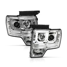 Load image into Gallery viewer, ANZO 2009-2014 Ford F-150 Projector Headlights w/ U-Bar Chrome