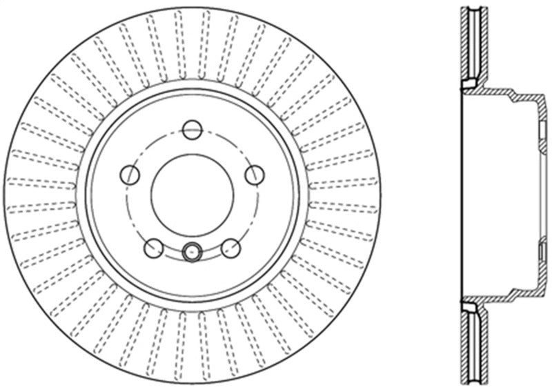 StopTech 07-12 BMW X5 / 09-12 BMW X6 Slotted & Drilled Left Rear Rotor