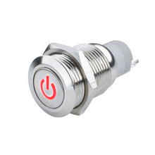 Load image into Gallery viewer, Oracle Pre-Wired Power Symbol Momentary Flush Mount LED Switch - Red