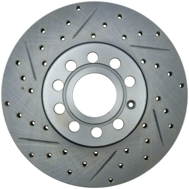 StopTech Select Sport 05-16 Volkswagen Jetta Slotted and Drilled Right Front Rotor