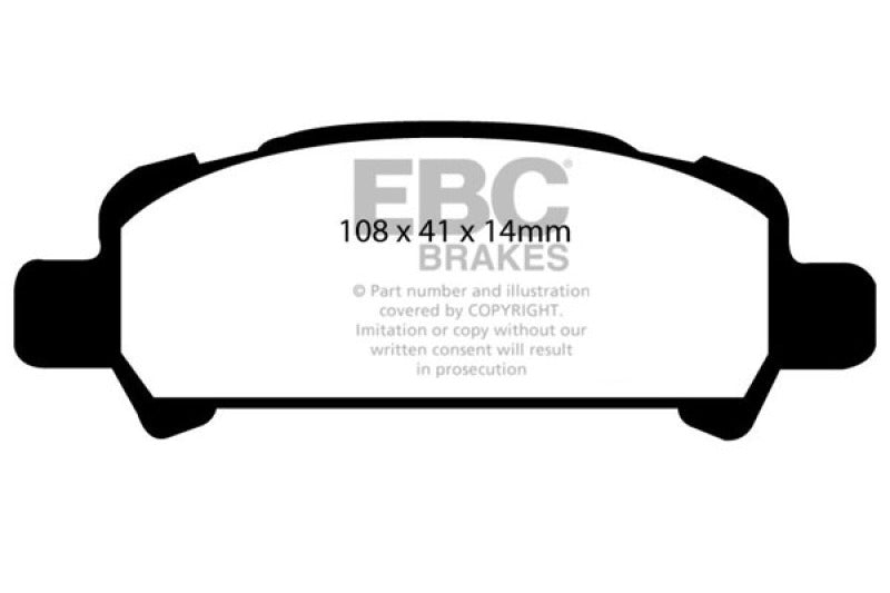EBC 02-06 Subaru Baja 2.5 Orangestuff Rear Brake Pads