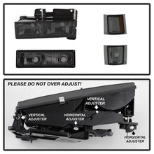 Load image into Gallery viewer, xTune Chevy Suburban 94-98 Headlights w/ Corner &amp; Parking Lights 8pcs Smoked HD-JH-CCK88-AM-SM-SET