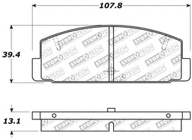 StopTech Performance 89-95 Mazda RX7 / 03-05 Mazda 6 Rear Brake Pads