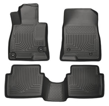 Load image into Gallery viewer, Husky Liners WeatherBeater 14 Mazda 3 Hatch&amp;Sedan Front &amp; Second Row Black Floor Liners - GTR Auto