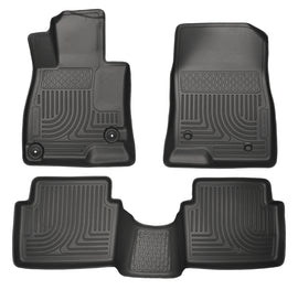 Husky Liners WeatherBeater 14 Mazda 3 Hatch&Sedan Front & Second Row Black Floor Liners - GTR Auto