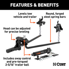 Load image into Gallery viewer, Curt Round Bar Weight Distribution Hitch Kit (10000-14Klbs 31-5/8in Bars)