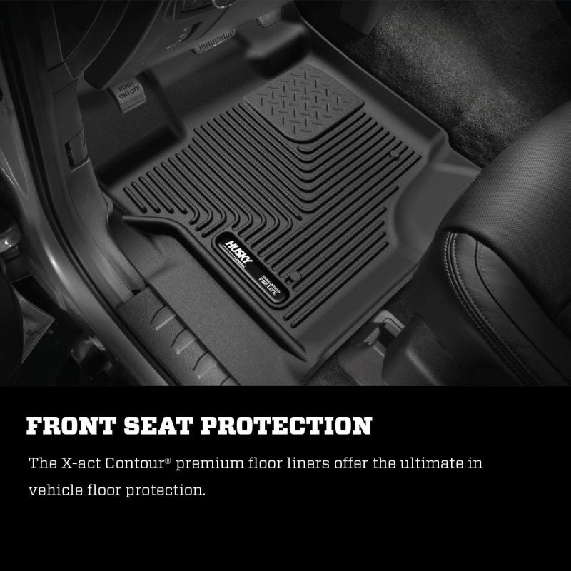 Husky Liners 15-23 Ford F-150 Super Cab X-Act Contour Black 2nd Seat Floor Liners - GTR Auto