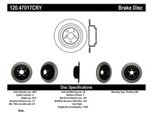 Load image into Gallery viewer, Stoptech Subaru 03-06 Baja/00-04 Legacy/Outback Rear Cryo Rotor