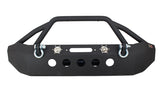 Fishbone Offroad 07-18 Jeep Wrangler Front Winch Bumper W/LEDs Full Width - Blk Textured Powdercoat