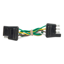 Load image into Gallery viewer, Curt 4-Way Flat Connector Plug &amp; Socket w/12in Wires (Packaged)