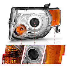 Load image into Gallery viewer, ANZO 2008-2012 Ford Escape Projector Headlights w/ Halo Chrome