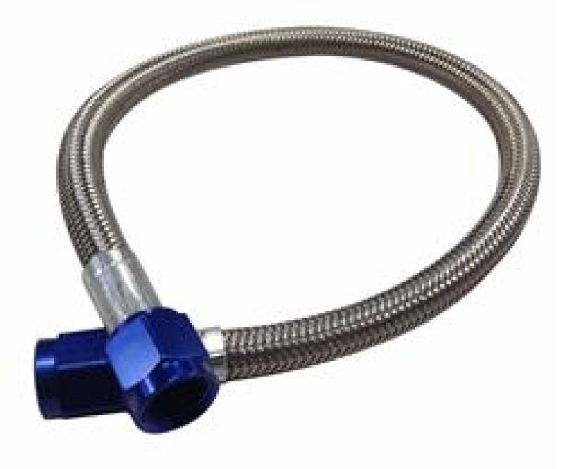 Fragola -4AN Hose Assembly Straight x Straight 120in Blue Nuts Nitrous Supply Line (10 Feet)