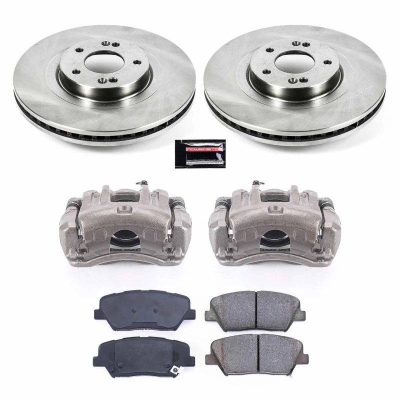 Power Stop 17-18 Hyundai Santa Fe Front Autospecialty Brake Kit w/Calipers