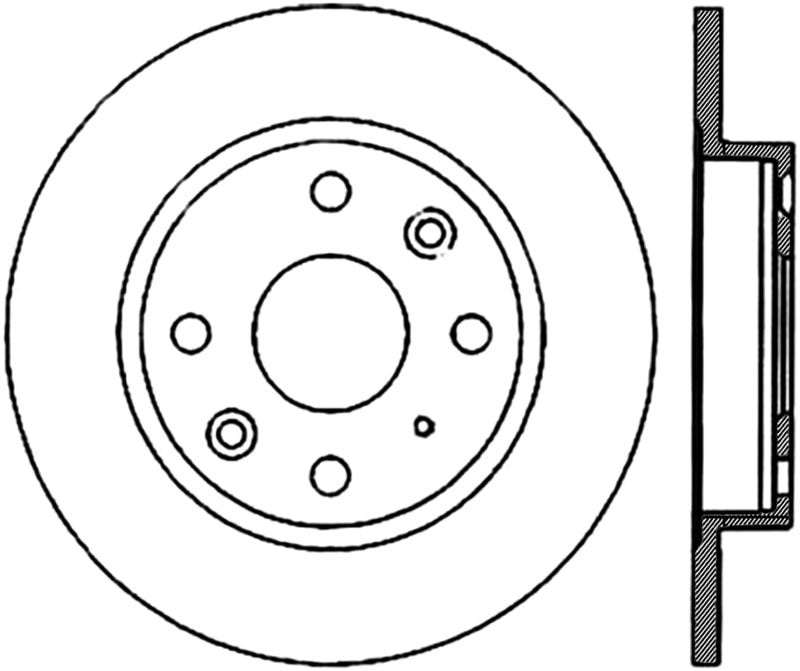 StopTech Power Slot 89-93 Mazda Miata SportStop Cryo Slotted Rear Right Rotor