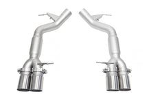 Load image into Gallery viewer, SOUL 11-16 BMW F10 M5 Resonated Muffler Bypass Exhaust - 3.5in Straight Cut Tips - (Brushed)