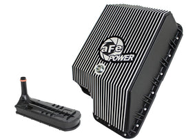 aFe Transmission Pan (Black); Ford Diesel Trucks 03-10 V8-6.0/6.4L (td)