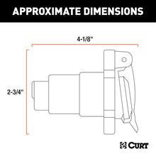 Load image into Gallery viewer, Curt 7-Way RV Blade Connector Socket (Vehicle Side Black Plastic)