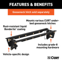 Load image into Gallery viewer, Curt 99-99 Ford F-250 Super Duty Double Lock EZr Gooseneck Installation Brackets