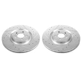 Power Stop 13-14 Ford Mustang Front Drilled & Slotted Rotor - Pair