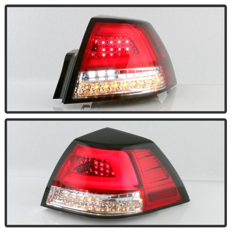 Spyder Pontiac G8 08-09 Version 2 Light Bar LED Tail Lights - Red Clear- ALT-YD-PG808V2-LB-RC