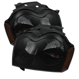 xTune Jeep Grand Cherokee 05-07 Crystal Headlights Black Smoked HD-JH-JGC05-AM-BSM
