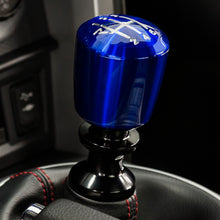 Load image into Gallery viewer, Raceseng Ashiko Shift Knob (Gate 1 Engraving) Hyundai Genesis Coupe Adapter - Blue Translucent