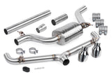 Cat-Back Exhaust Kit; Single 3 in. to dual 2.5 in.;