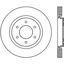 Load image into Gallery viewer, StopTech Power Slot 08-09 Infiniti QX4/QX56 / 07-09 Nissan Armada Left Front Slotted Cryo Rotor