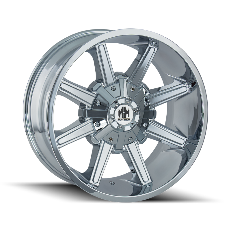 Mayhem 8104 Arsenal 20x9 / 8x165.1 BP / 0mm Offset / 130.8mm Hub Chrome Wheel