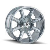 Mayhem 8104 Arsenal 20x9 / 8x165.1 BP / 0mm Offset / 130.8mm Hub Chrome Wheel