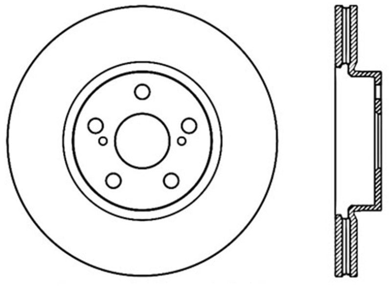 StopTech 09-19 Toyota Corolla Cryo-Stop Front Premium Rotor