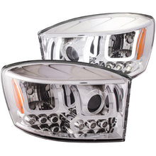 Load image into Gallery viewer, ANZO 2006-2008 Dodge Ram 1500 Projector Headlights w/ U-Bar Chrome