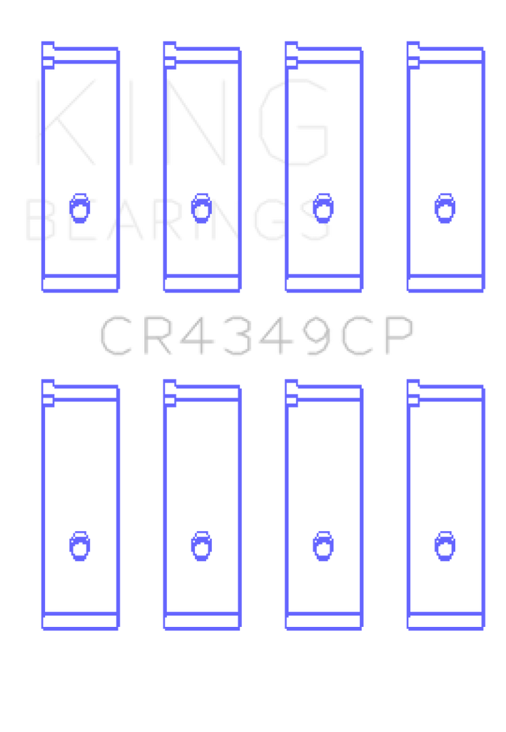 King Engine Bearings Toyota Scion XA/XB 1NZFE (Size 0.25) Tri-Metal Copper Lead Rod Bearing Set