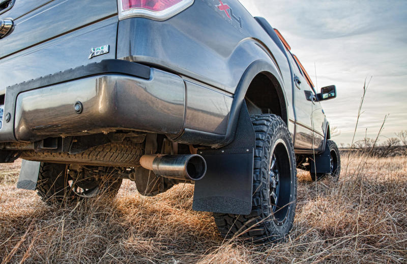 Husky Liners GM 88-00 K1500/K2500 / 99-16 Silverado/Sierra 12in W SS Top Kick Back Front Mud Flaps