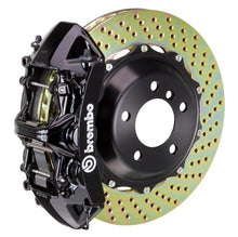 Load image into Gallery viewer, Brembo 08-09 H2 Rear GT BBK 4 Piston Cast 2pc 380x32 2pc Rotor Drilled-Black